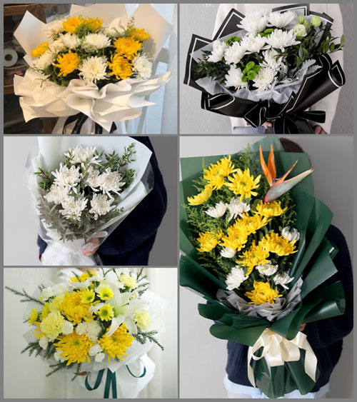 贵州毕节市黔西县五里乡双塘社区白事花束代送